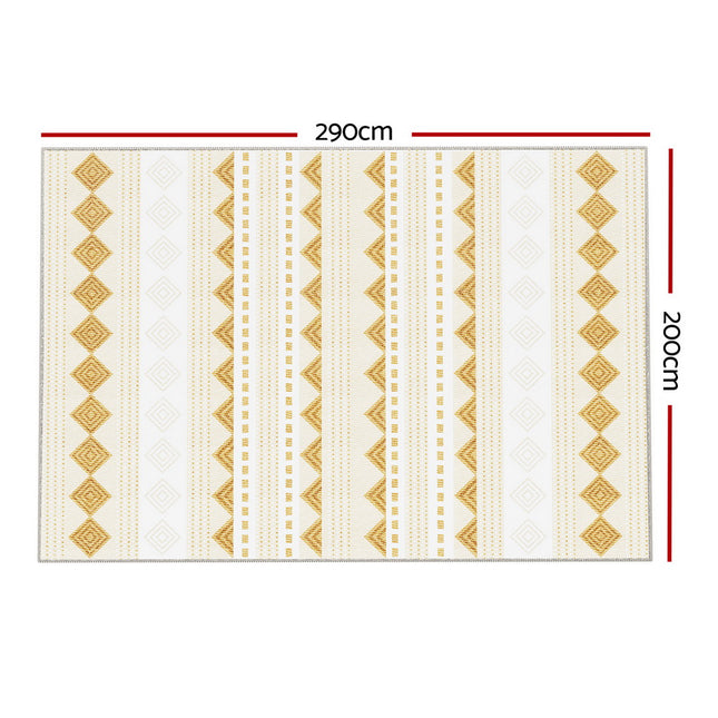 Artiss Rug 200x290cm Area Rug Washable Mat Large Carpet Soft Short Pile Ella 2