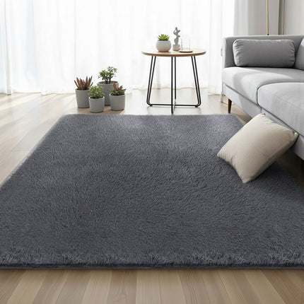 Artiss Floor Rug 160x230cm Plush Area Shaggy Rug Living Room Bedroom Carpet Grey 7