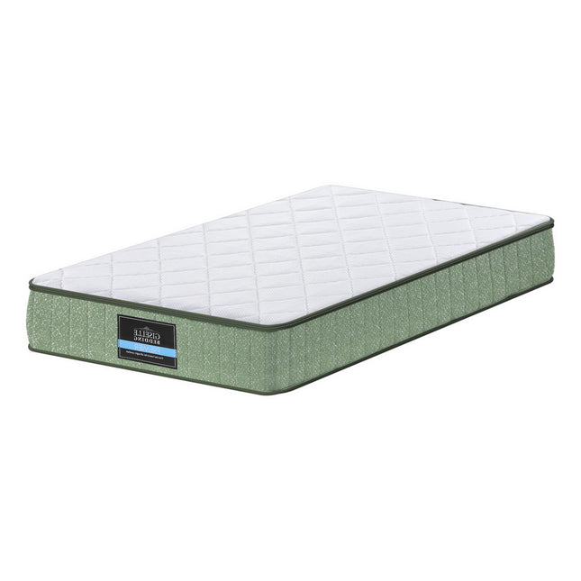 Giselle 25cm Memory Foam Mattress Dual Layer Zipper Cover Cool Charcoal Foam Mattresses Single