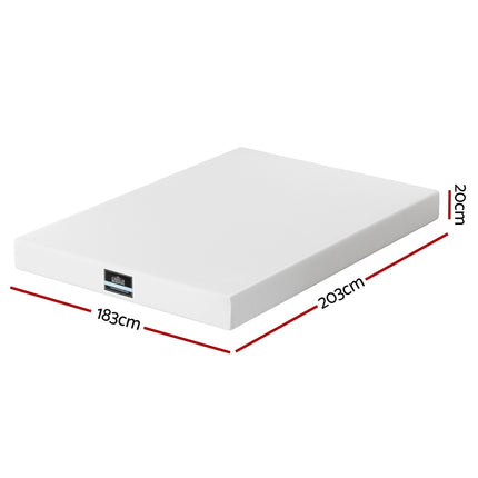 Giselle 20cm Memory Foam Mattress Green Tea King 2