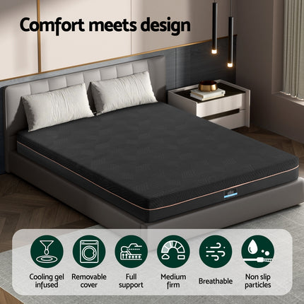 Giselle 18cm Memory Foam Mattress Green Tea Foam Cool Gel Foam Mattresses King 4