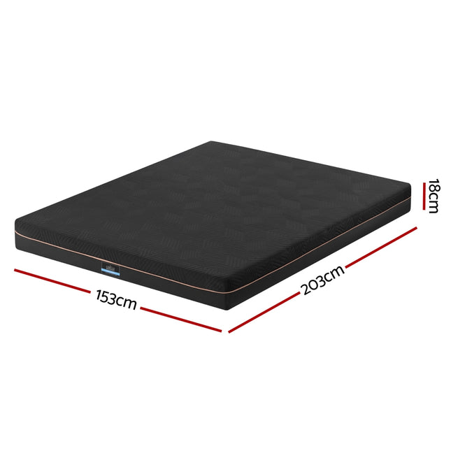 Giselle 18cm Memory Foam Mattress Green Tea Foam Cool Gel Foam Mattresses Queen 2