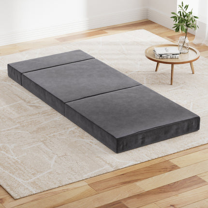 Giselle Bedding Foldable Mattress Folding Foam Bed Mat Single Grey 8