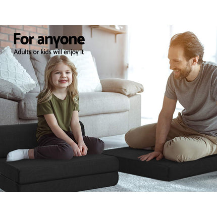 Giselle Bedding Foldable Mattress Folding Foam Bed Mat Black 5