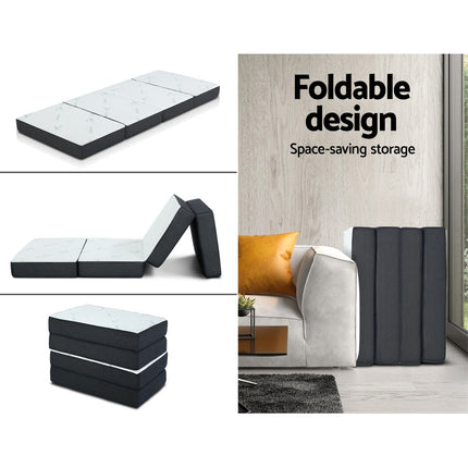 Giselle Bedding Foldable Mattress Folding Foam Sofa Bed Mat Bamboo 7