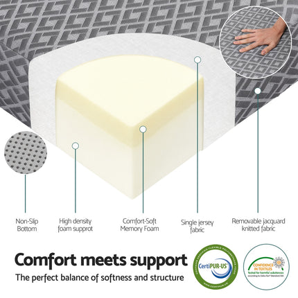 Giselle Foldable Mattress Folding Sofa Bed Trifold Memory Foam Camping Cushion Mat 6