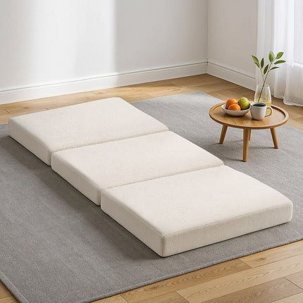 Giselle Bedding Foldable Mattress Fleece Portable 3-fold Folding Foam Mattresses 7