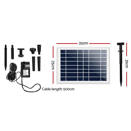 Gardeon Solar Pond Pump Submersible Water Fountain Kit 6.6FT 2