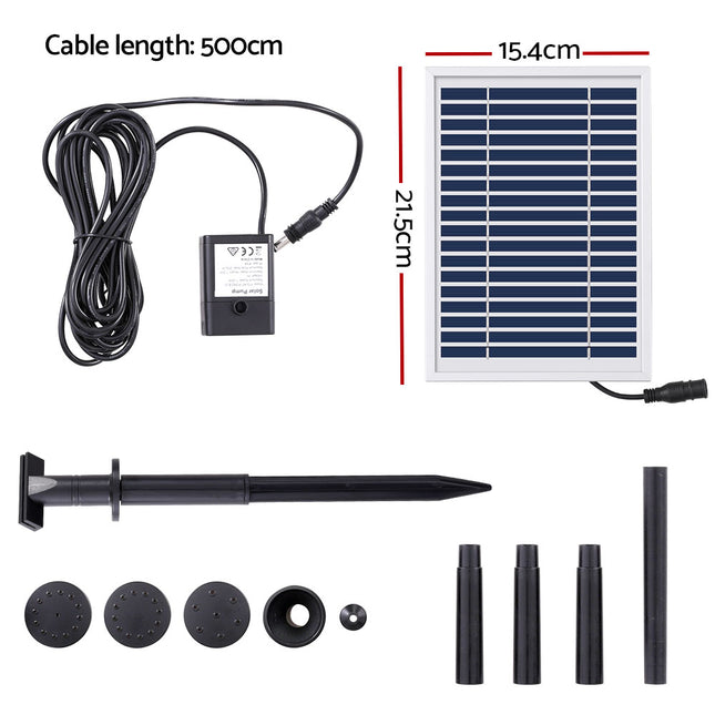 Gardeon Solar Pond Pump Submersible Water Fountain Kit 4.4FT 2