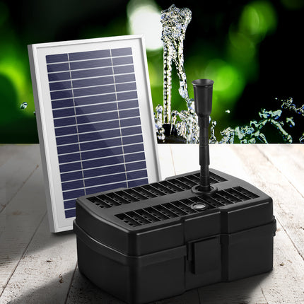 Gardeon Solar Pond Pump with Filter Box 4.6FT 8