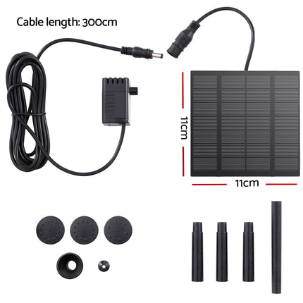 Gardeon Solar Pond Pump Submersible Water Fountain Kit 2.6FT 2