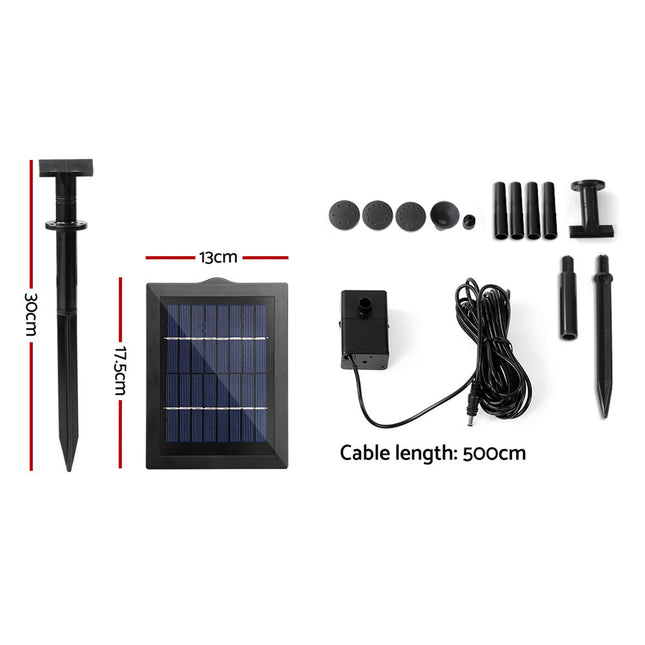 Gardeon Solar Pond Pump Submersible Water Fountain Kit 4FT 2