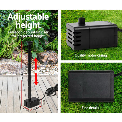 Gardeon Solar Pond Pump Submersible Water Fountain Kit 4FT 3