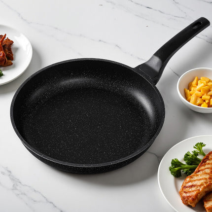 5-Star Chef Non Stick Frying Pan Cast Aluminium Steak Skillet BBQ Cookware 30cm 7