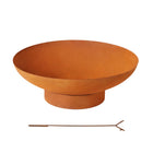 Grillz Fire Pit Iron Bowl 80cm Outdoor Patio Fireplace