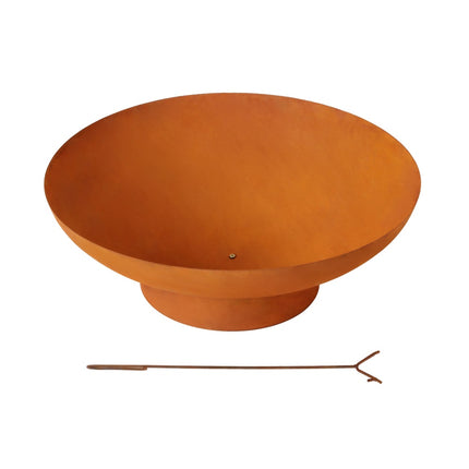 Grillz Fire Pit Iron Bowl 80cm Outdoor Patio Fireplace 3