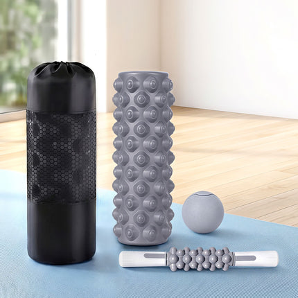 Everfit Foam Roller Set 3-in-1 with Targeted Recovery Muscle Roller Stick & Deep Tissue Massage Ball, Heavy Duty 150KG Support Gym Roller for Back Pain Relief, Myofascial Release, Home Gym Exercise 8