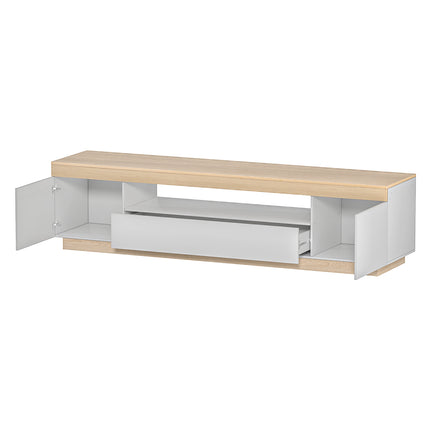 Artiss TV Cabinet Entertainment Unit Stand 180CM White Wood 3