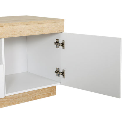 Artiss TV Cabinet Entertainment Unit Stand 180CM White Wood 6