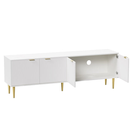 Artiss TV Cabinet Entertainment Unit Stand Storage 180CM White 5