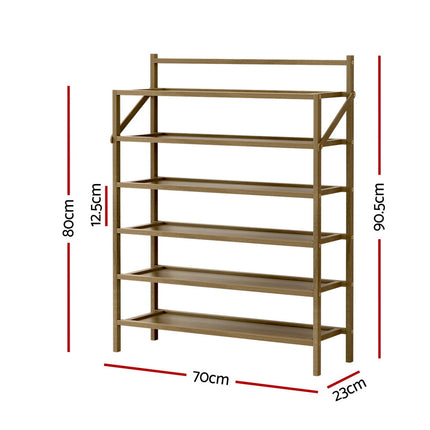 Artiss Shoe Rack 6-tier 18 Pairs Foldable 2