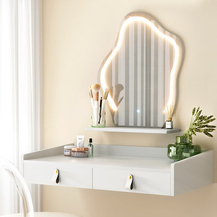 Artiss Dressing Table Floating LED White Daphne 5