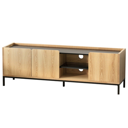 Artiss TV Unit Entertainment Unit Storage Cabinet Shelf 160cm Pine 2