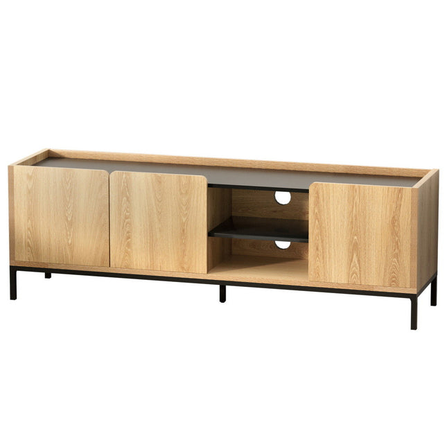 Artiss TV Unit Entertainment Unit Storage Cabinet Shelf 160cm Pine 2