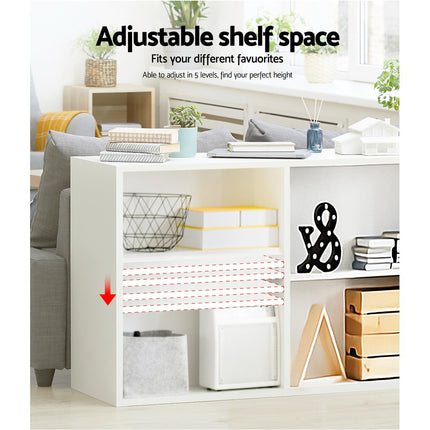 Artiss Bookshelf Set of 3 - VENA White 6