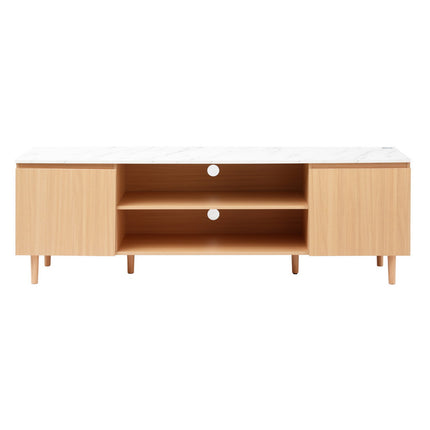 Artiss TV Cabinet Entertainment Unit Stand 180CM Pine White 5