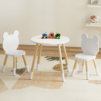 Keezi 3 Piece Kids Table and Chairs Set Activity Playing Study Children Desk 4