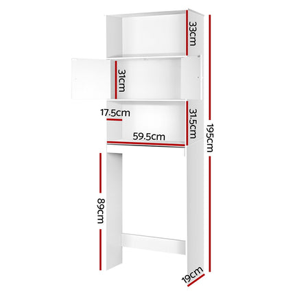 Artiss Bathroom Cabinet Over the Toilet Storage Shelf 2