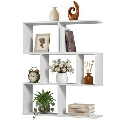 Artiss Floating Wall Shelf Bookshelf 3-Tier Display Storage Organiser White 9