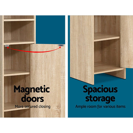 Artiss Bathroom Cabinet Storage 185cm Wooden 7