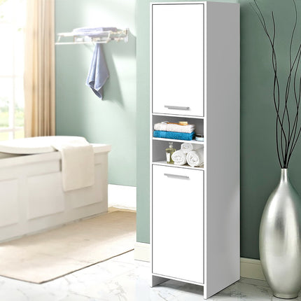 Artiss Bathroom Cabinet Storage 185cm White 7