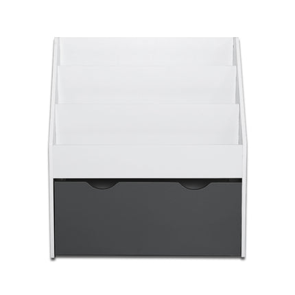 Keezi 3 Tiers Kids Bookshelf Magazine Rack Children Bookcase Organiser Storage 3