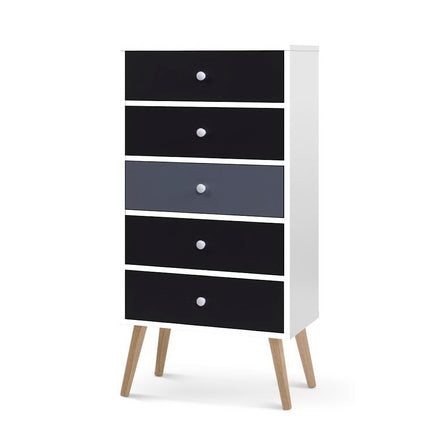 Artiss 5 Chest of Drawers - BONDS White 7