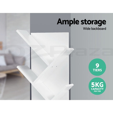 Artiss Tree Bookshelf 9 Tiers - ECHO White 6