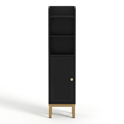 Artiss Bathroom Storage Cabinet Floor Organizer Toilet Corner Adjustable Black 4