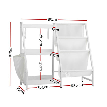 Keezi 3-Tier Kids Bookshelf Bookcase Children Toy Storage Organizer Rack Display Shelf 2