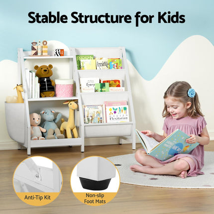 Keezi 3-Tier Kids Bookshelf Bookcase Children Toy Storage Organizer Rack Display Shelf 8
