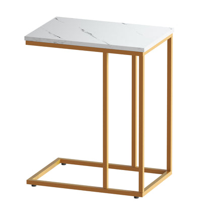 Artiss Coffee Table Side Table Marble Effect Emma 7