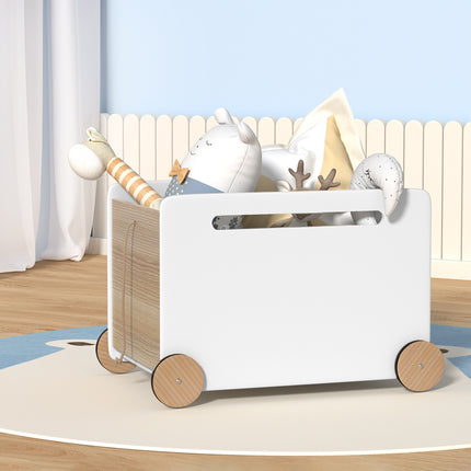Keezi Kids Toy Box Container Children Chest Storage Clothes Organiser Wheels 7