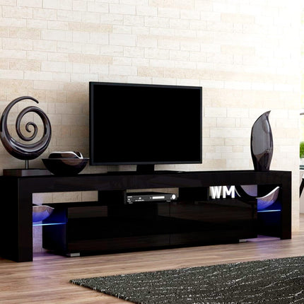 Artiss Entertainment Unit TV Cabinet LED 189cm Black Elo 8