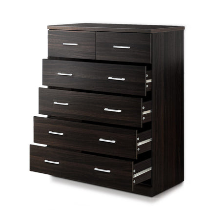 Artiss 6 Chest of Drawers - ANDES Walnut 3