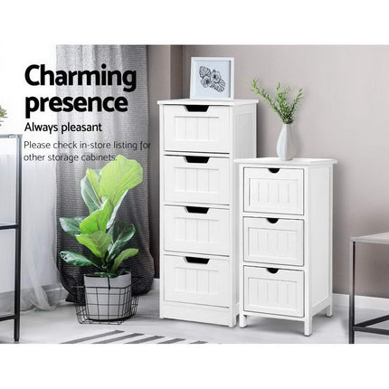 Artiss 4 Chest of Drawers - LEESA White 5