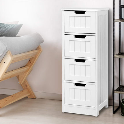Artiss 4 Chest of Drawers - LEESA White 7