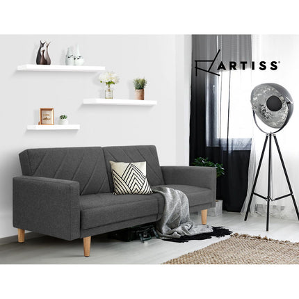 Artiss Floating Wall Shelf Set of 3 White 6