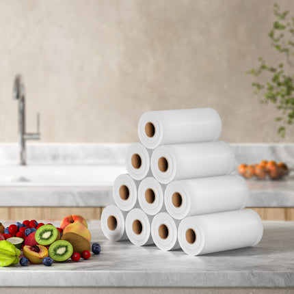 10 Rolls Food Vacuum Sealer Bags Storage Saver Heat Sealing Bag Pack 15CMX6M 4