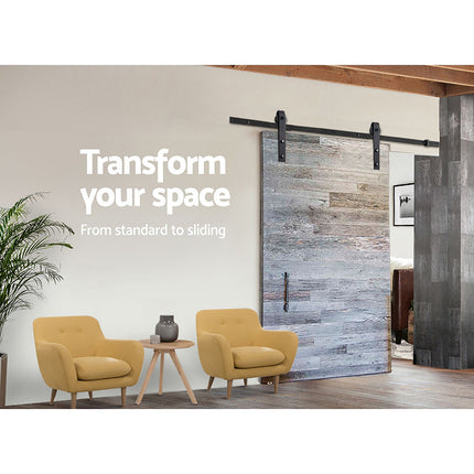 Cefito Sliding Barn Door Hardware Track Set 3m 2